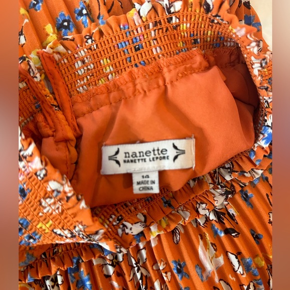 🍑 Nanette Lepore fit & flare midi dress 14 - Picture 11 of 13